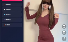 PHP仿抖音视频播放自适应页面可做随机美女小姐姐